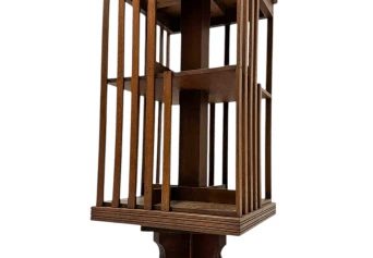 Art Nouveau Jugendstil Revolving Bookcase, 1900s